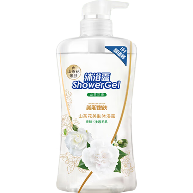 经典大容量沐浴露持久留香滋润保湿清新沐浴液红石榴山茶花 山茶花美肤沐浴露1L*1瓶