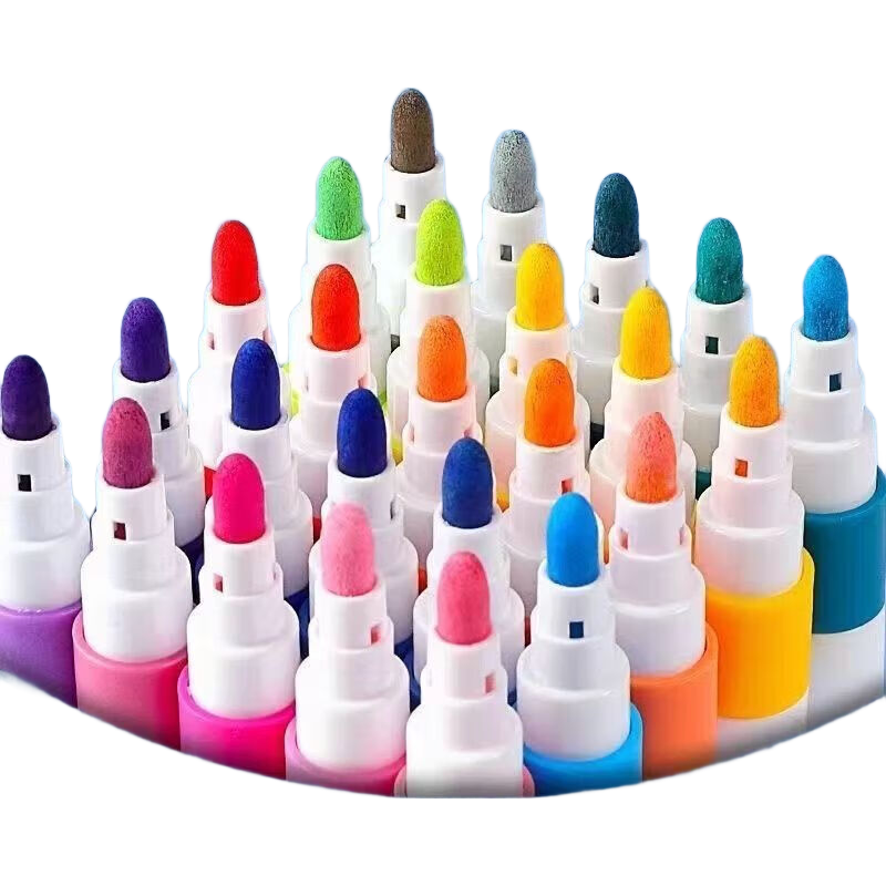 正版丙烯马克笔儿童可爱专用业不透纸可叠色学生美术手工DIY玩具 丙烯马克笔 24色