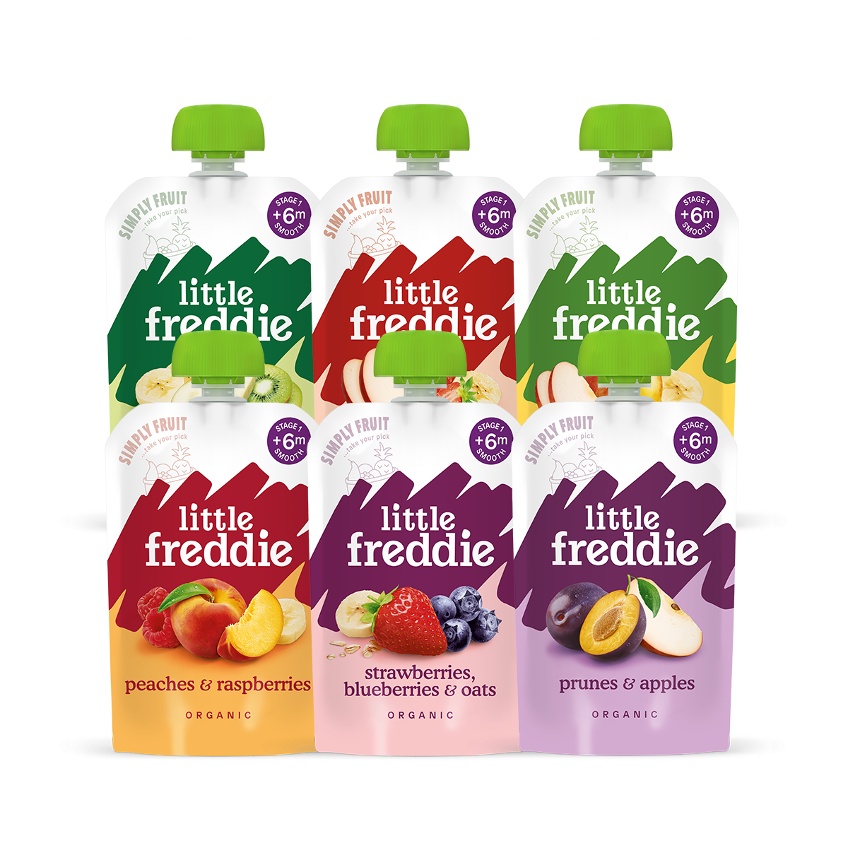 ���ڲ�����СƤ��Little Freddie��ԭװ���ڸ۰�6��ζˮ�������װ100g*6�� Ӥ�׶�������ʳ����6��+ 119Ԫ