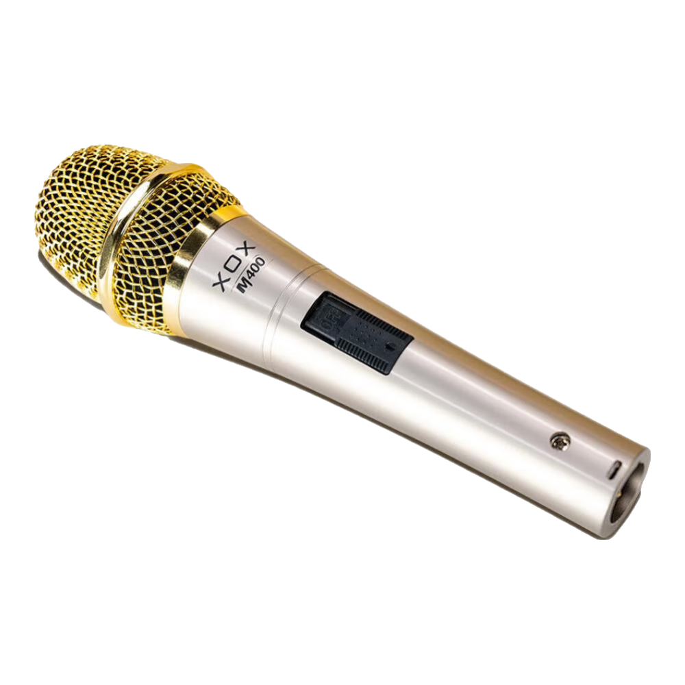 客所思XOX M400手持電容麥戶外專用動圈麥M50K大振膜麥克風(fēng)網(wǎng)絡(luò)主播唱歌錄音直播K歌喊麥全系列有線話筒 M400 香檳金【手持有線電容麥】