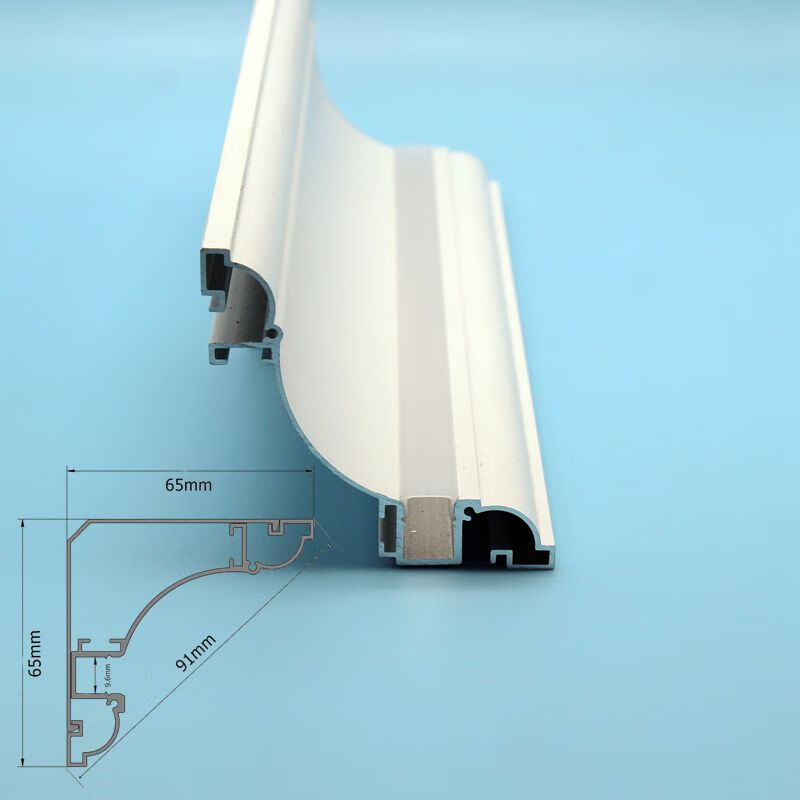 厂家直供发光石膏线客厅明装免吊顶不开槽led智能洗墙边角氛 1米白色
