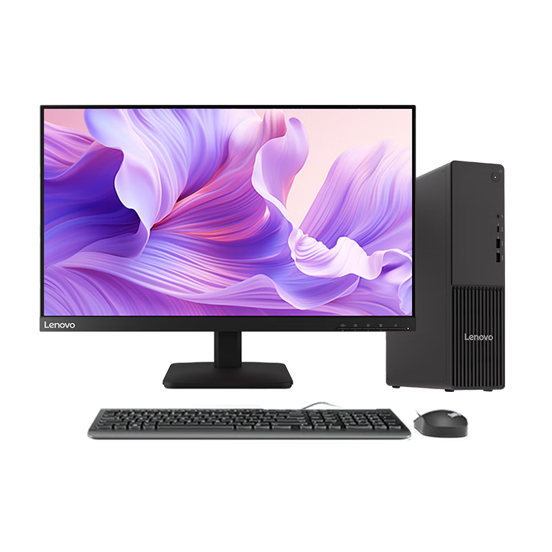 联想扬天M4000q 商用办公台式电脑台式机主机(14代i5-14400 32G DDR5 1TB)23.8英寸全套 国家补贴