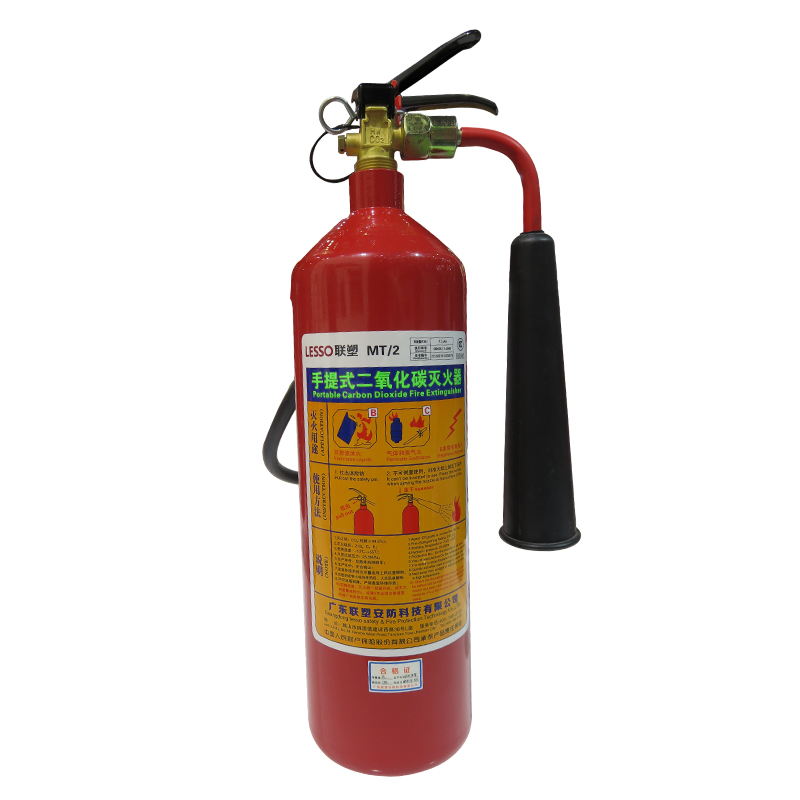 联塑(lesso)灭火器 mt/2 手提式二氧化碳灭火器2kg 商用公司室内灭火