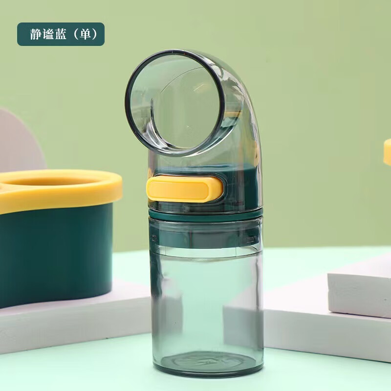 定量调料瓶 密封调料罐计量盐瓶 家用厨房透明弯嘴按压式调味瓶 1瓶装