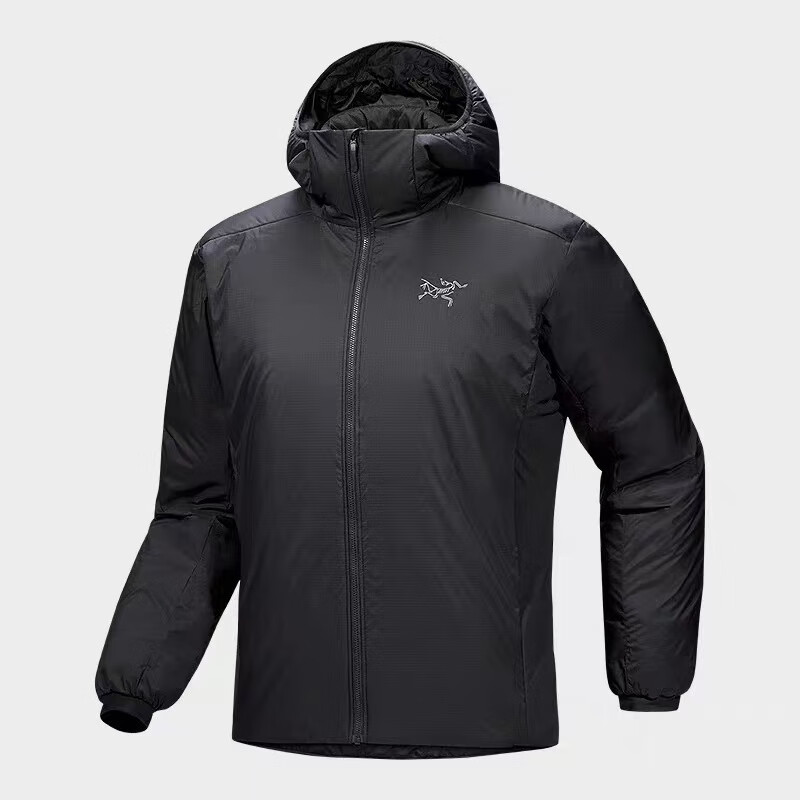 始祖鸟（ARC'TERYX）国现Arcteryx男士阿童木立领重磅棉服FAtom SV Jacket/Hoody 连帽黑色black S