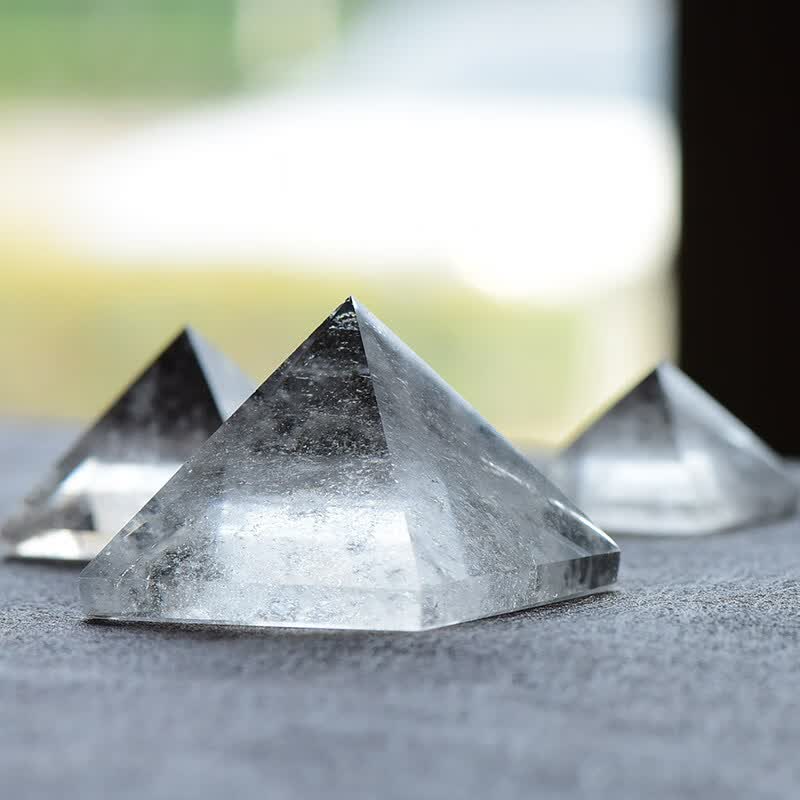 慈灵阁水晶金字塔能量发生器打坐冥想摆件磁场消磁礼物饰品水晶礼物 3