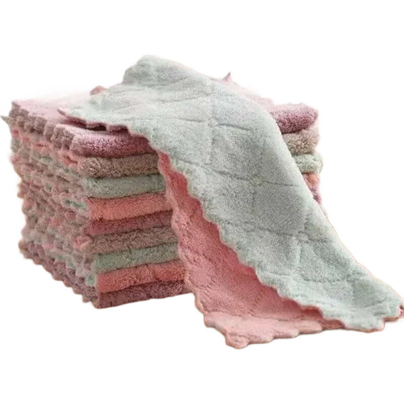 强吸水抹布加厚不掉毛擦桌擦手百洁布清洁神器鞋配件其他鞋配件 1条装