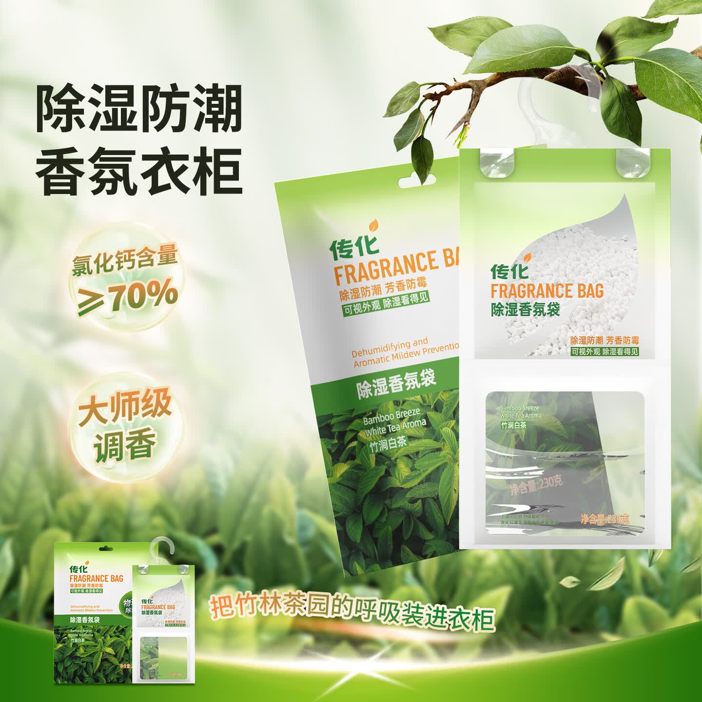 传化除湿袋干燥剂防潮防霉包防潮袋宿舍学生吸湿回南天衣柜神器 230g*6袋