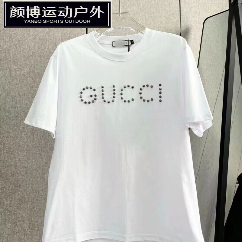 嬅欣苏6衣服精神小伙短袖t恤男2024夏季新款时尚烫钻苏六男士高端 黑色高质量铆钉烫钻 M 80-90斤