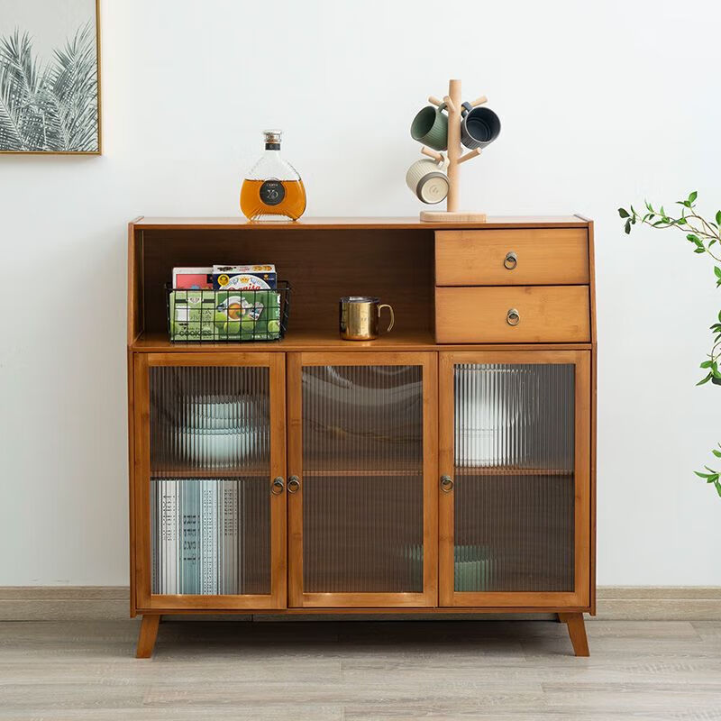 倘然之家北欧餐边柜酒柜橱柜简约厨房碗柜多功能储物柜客厅茶水柜家用置物 北欧单门餐边柜