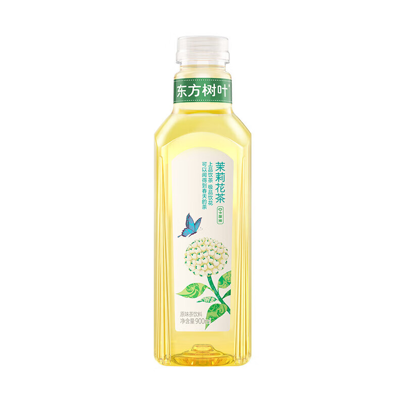 农夫山泉东方树叶茉莉花茶900ml*1瓶原味茶饮料0糖0脂0卡 茉莉花茶900ml*1瓶