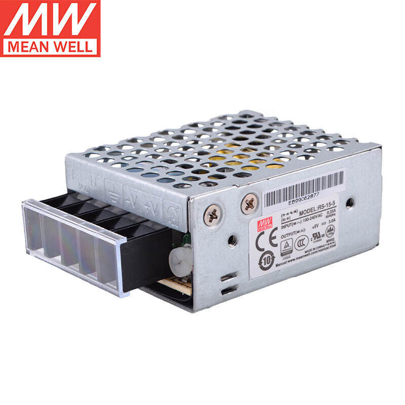 明纬台湾明纬RS系列开关电源220转24V12伏直流灯带LED驱动转换变压器 RS-75-24