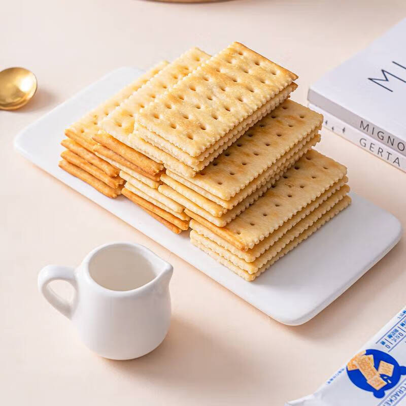 宜客麦德龙宜客新品奶盐苏打饼干1.17kg酥脆可口休闲解馋办公零食0糖