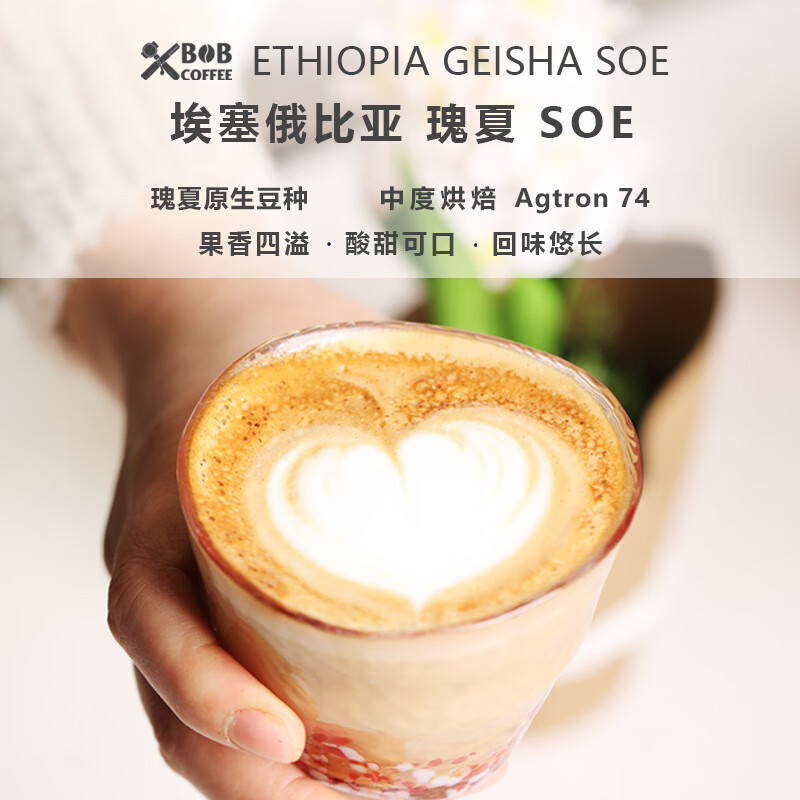BOB DYLANbob咖啡豆埃塞原生种日晒瑰夏SOE花香甜精品意式单品手冲中度烘焙 中度烘焙 227g 半磅 不磨粉 不磨粉