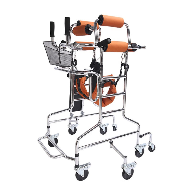 中风偏瘫康复器材成人学步车老人助步器脑梗塞下肢训练残疾助行器防后