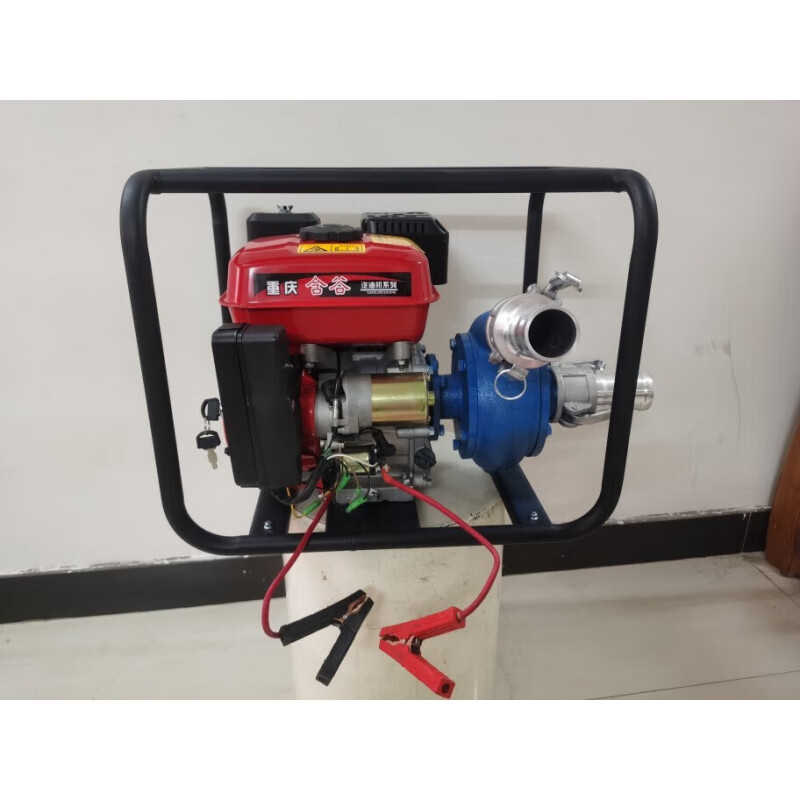 何健弓小抽沙机2寸小汽油家用抽沙机户外探矿抽沙清於抽水 澳颜莱小型