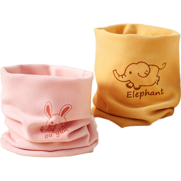 母婴A类儿童围脖宝宝婴儿围巾秋冬外出防风冬天保暖男童女童脖套 薄荷绿【单条装】 31cm*22cm（均码/建议年龄0-6岁）