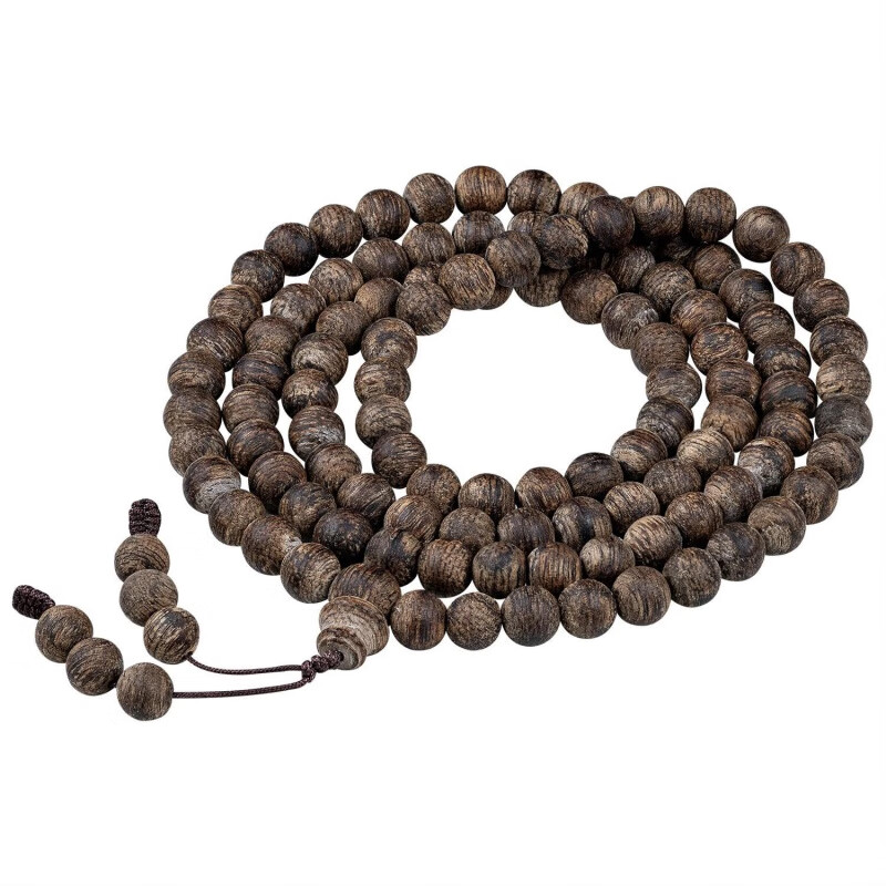 九刀匠天然芽庄白奇楠沉香手串高端沉水级老料棋楠6MM108颗佛珠男女手链 约6mm*108颗*17g