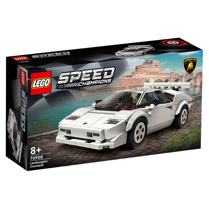 乐高(LEGO)积木 Speed超级赛车系列 76908 兰博基尼Countach 8岁+ 儿童玩具 跑车模型圣诞礼物