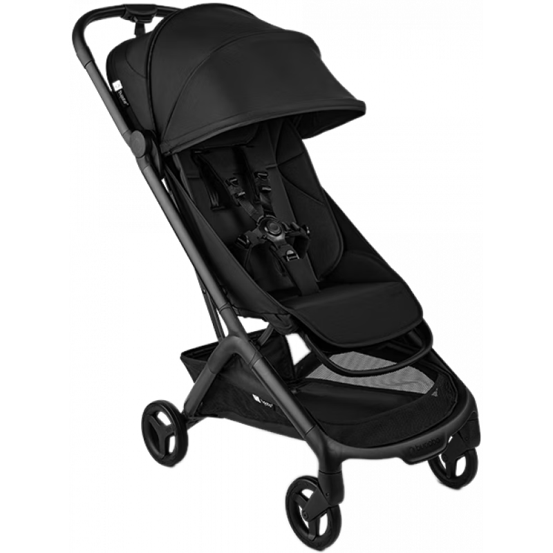 博格步小蝴蝶2代婴儿推车可平躺可登机轻便折叠高端伞车 经典黑