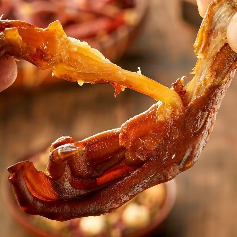 鸿雁老卤鸭掌180g*6袋卤味鸭货小零食办公室休闲零食真空小包装 老卤鸭掌180g*6袋