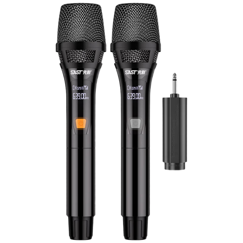 先科(SAST)充電無線麥克風一拖二通用萬能話筒家庭KTV唱歌演講舞臺K歌會議音箱音響功放92A(隨機發(fā)貨)