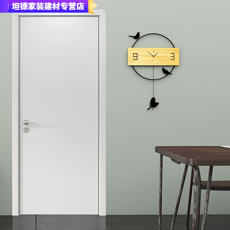 木门定制卧室门套装门实木复合门室内门房间铝镁厨房卫生间门 pvc覆膜