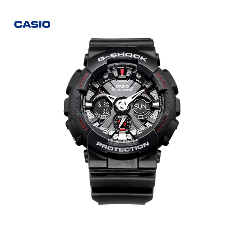卡西欧（CASIO）【礼物】GA-120高中学生运动男手表G-SHOCK GA-120-1APR