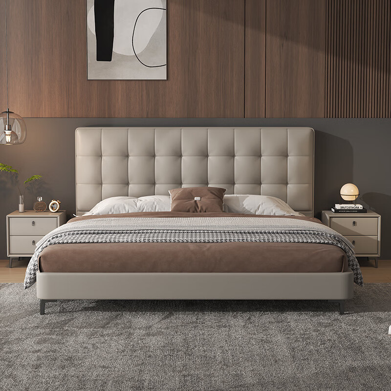 ���ܻ���ʽ���崲���򻪷����Ƥ������1.5��1.8��˫�˴��������������� 1.5�׿�ܽṹ����ע��ɫ�� ���� 2547.54Ԫ