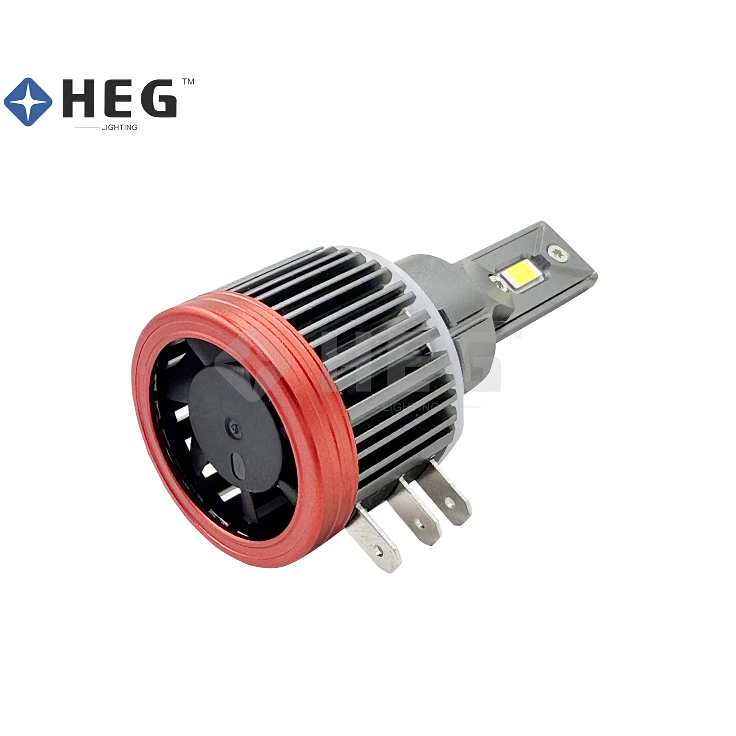 核光H15LED单灯珠汽车灯泡 深灰色 金属 H15 2只价LED