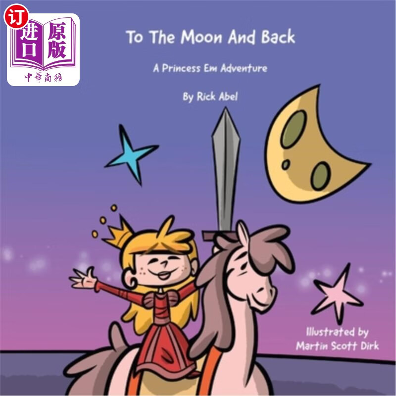 海外直订to the moon and back - a princess em adventure 到月球和