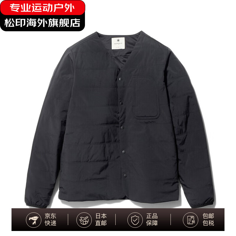Snow Peak男士女士女士开衫 保暖夹克外套 sw-23au001 日本直邮 BLACK 1