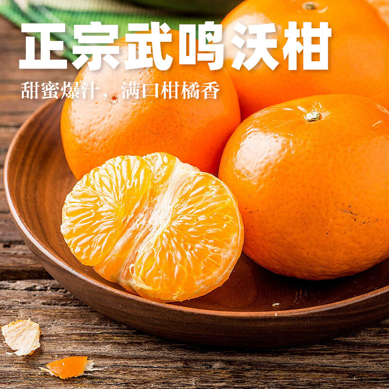 青馋猫正宗广西武鸣沃柑产地现摘现发当季水果新鲜沃柑纯甜蜜桔柑橘整箱 净重4.5斤-超值装【70-75mm】带箱