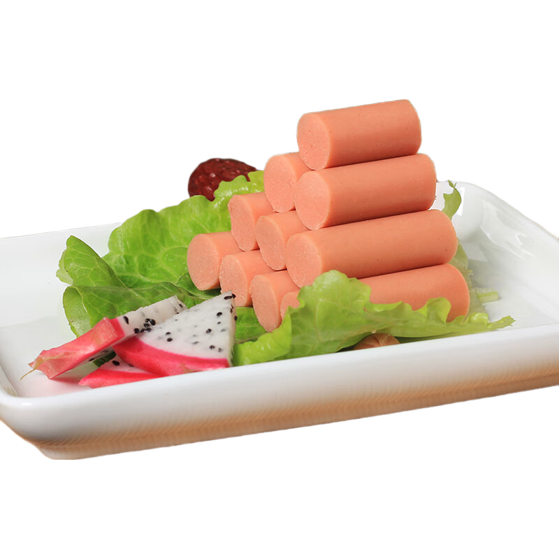 王中王优级火腿肠即食猪肉肠户外旅游休闲便携零食泡面搭档香肠配螺蛳粉 30g*8根*1袋【元气满满】