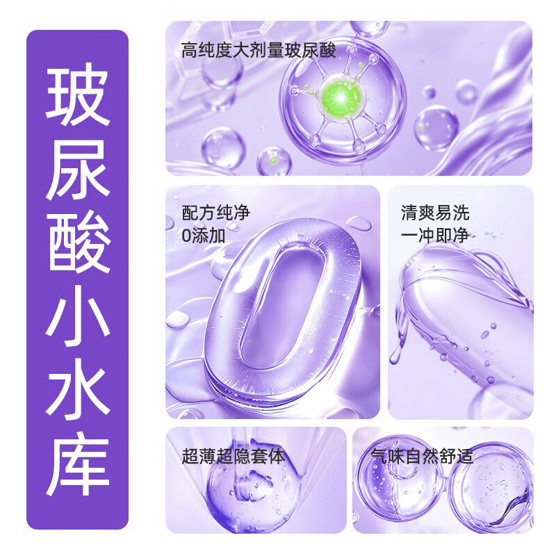 赤尾小号避孕套48mm超薄玻尿酸安全套裸入官方旗舰店成人情趣用品byt  升级回购囤货【共25只】新升级小号25只