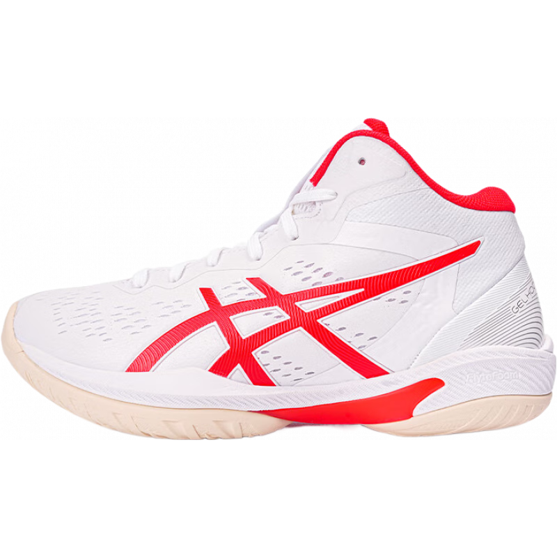亞瑟士ASICS亞瑟士籃球鞋GELHOOP V16回彈輕量新款男子專業(yè)球鞋 白紅 41.5