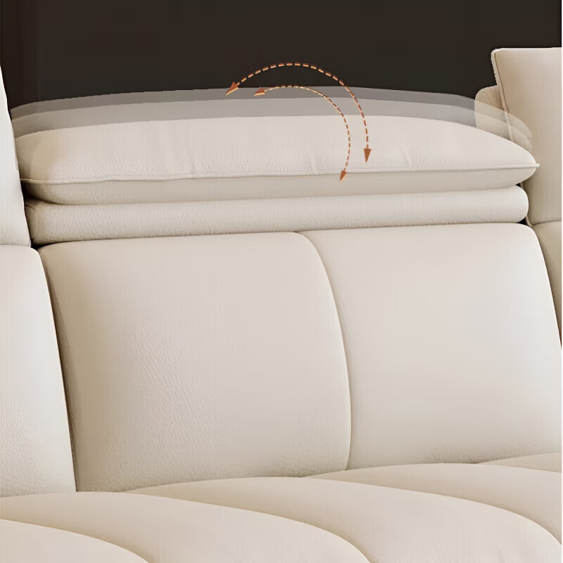 御巢盛2025新款沙发客厅意式极简大小户型现代简约直排三四人位真皮沙发 四人位2.8米 [高密度海绵坐垫]防猫抓科技布