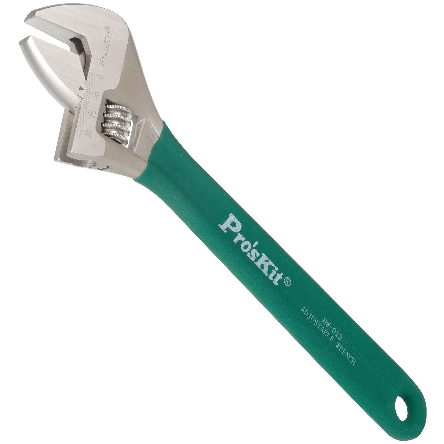 寶工（Pro'sKit）臺(tái)灣活口扳手HW-012寸沾塑柄鈦金但滑活動(dòng)扳手30 12寸沾塑柄鈦金防滑活動(dòng)扳手