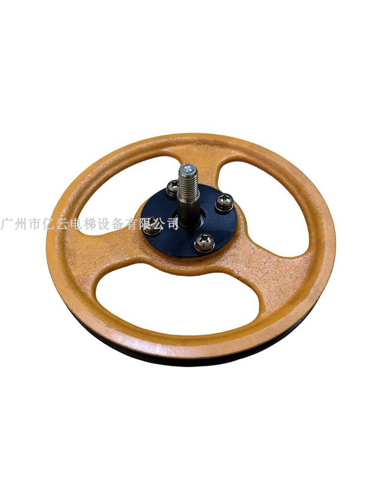 接运猫电梯限速器轮ds6ss1b涨紧轮1906mm6202轴承螺杆轴装置 原装涨紧