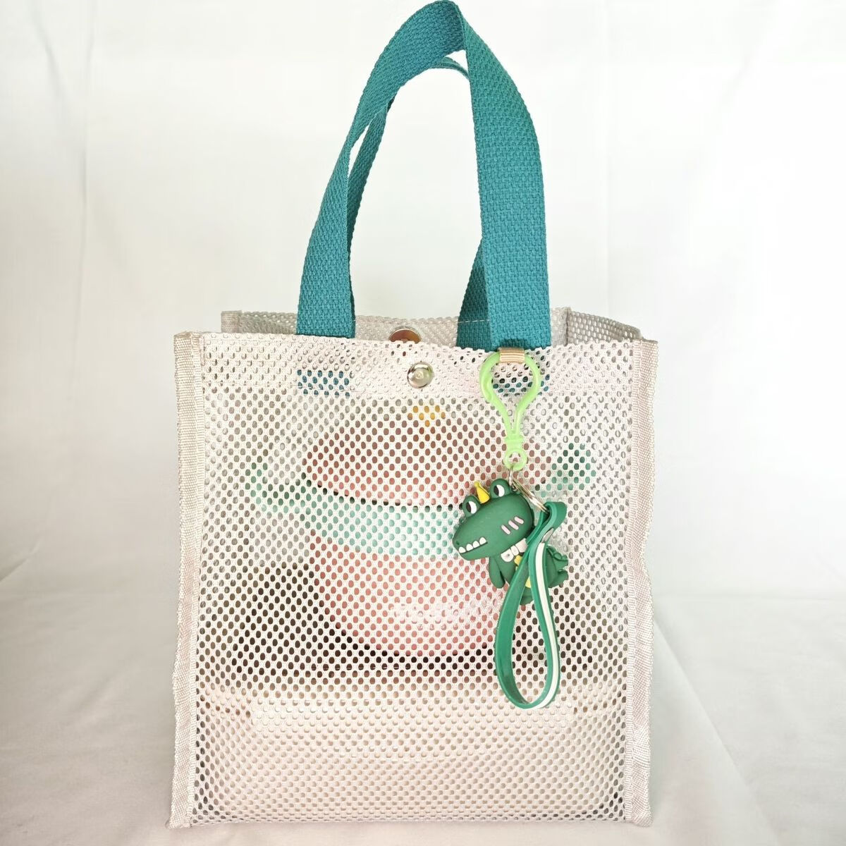 温诗欧饭盒袋子游泳收纳包外出网眼沙滩包透明手提袋透明手提包上班族