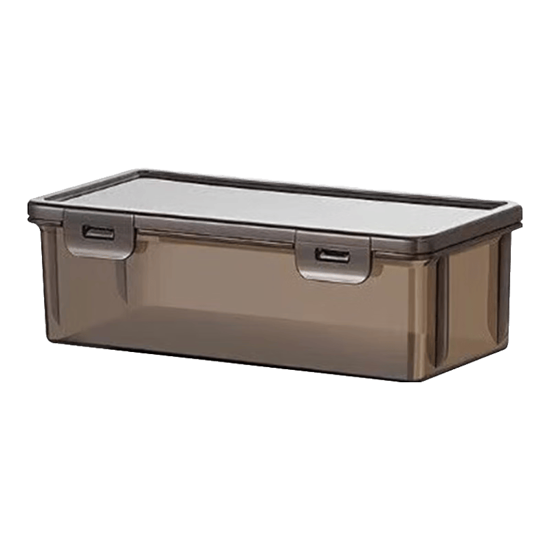 黑色收纳盒2个透明笔盒文具盒高颜值桌面多功能杂物整理盒学生超大容量 【2个】黑色半透文具盒