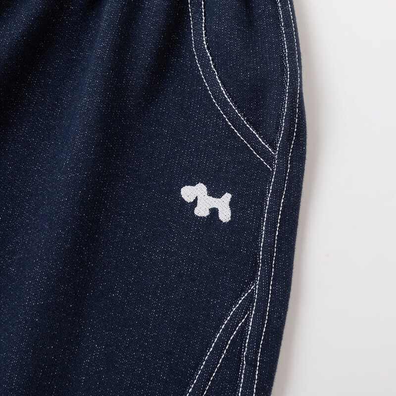 嘟嘟家【软牛仔】儿童牛仔裤春款宝宝裤子春装男童长裤休闲女童童装衣服 藏青色 （部分尺码预售） 100