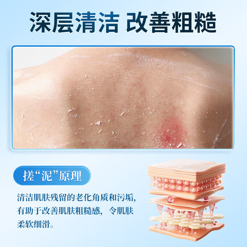 内廷上用北京同仁堂搓泥宝500ml去角质搓澡泥男女全身通用去死皮沐浴露 【2盒分享装】500m1/瓶