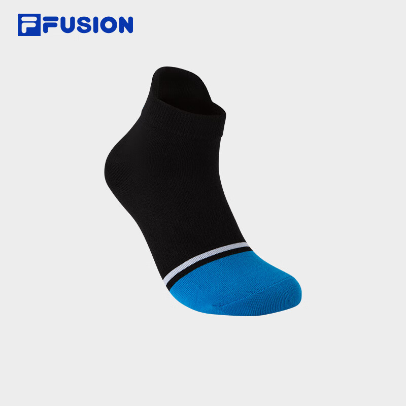 FILA FUSION斐乐潮牌情侣款低腰袜2026春新款短袜时尚休闲运动袜 深黑-BK M