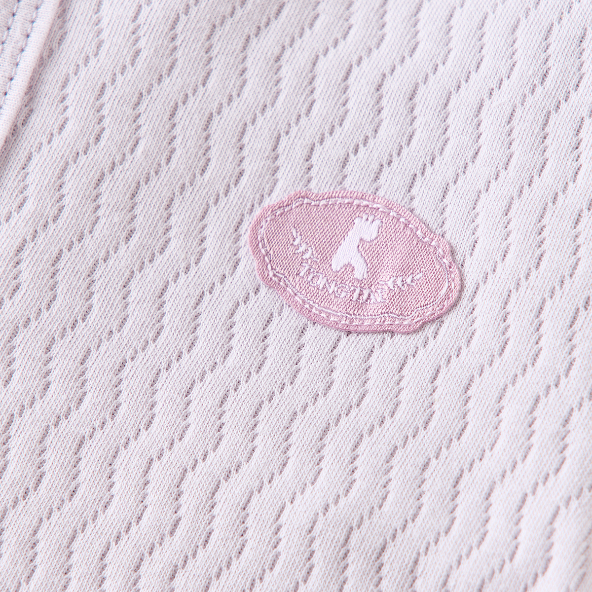 童泰(TONGTAI)女宝宝连体衣春秋季纯棉婴儿衣服新生儿哈衣爬服无骨睡衣提花 紫色 80cm