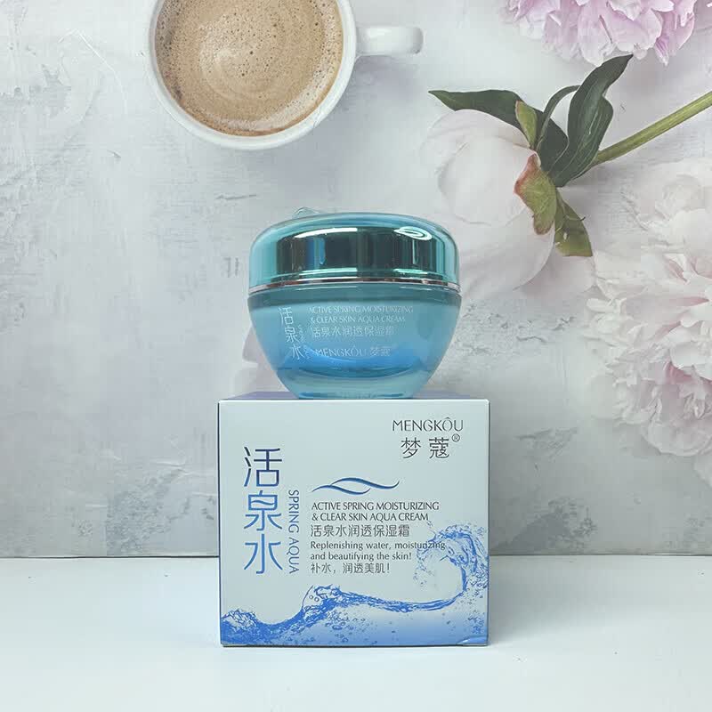 梦蔻活泉水透润洗面奶深层清洁不拔干丰富细腻泡沫补水保湿洗面奶男女 梦寇活泉水润透保湿霜50g