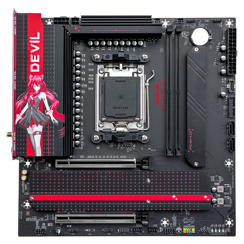 精粤 B650M NIGHT DEVIL WIFI DDR5 图 4