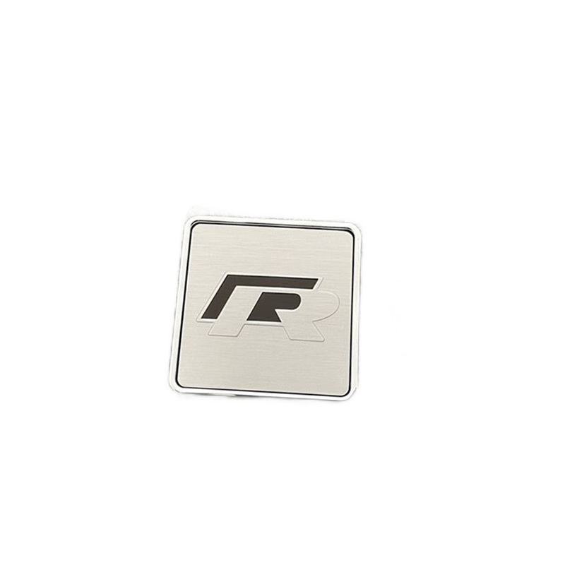 高尔夫朗逸cc尚酷凌渡改装车身金属贴标r 大众r标【1个】银金属贴
