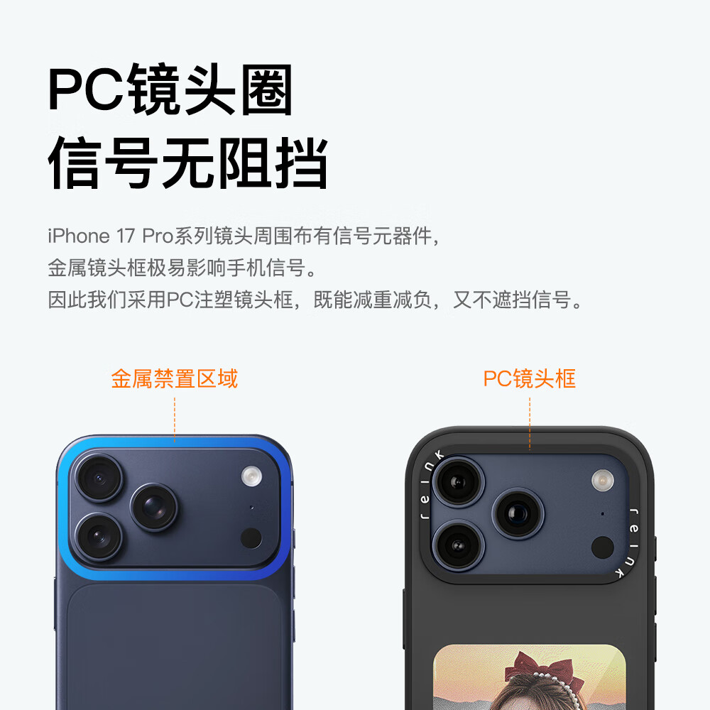 墨小家【新品上市】拍立得显影手机壳适用于iPhone17ProMax/iPhone17Pro/iPhone17/墨水屏手机壳 iPhone 17 Pro Max曜汐黑+高清大屏