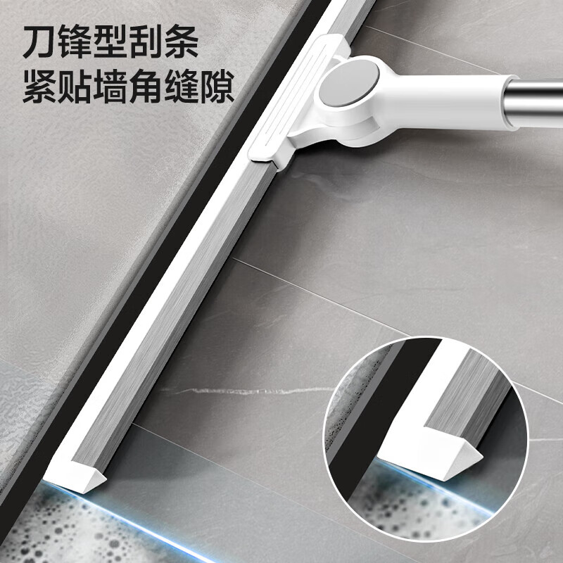 五月花硅胶魔术扫把刮水器地板刮 浴室卫生间扫水神器 【可旋转魔术扫把】40CM 3刮条